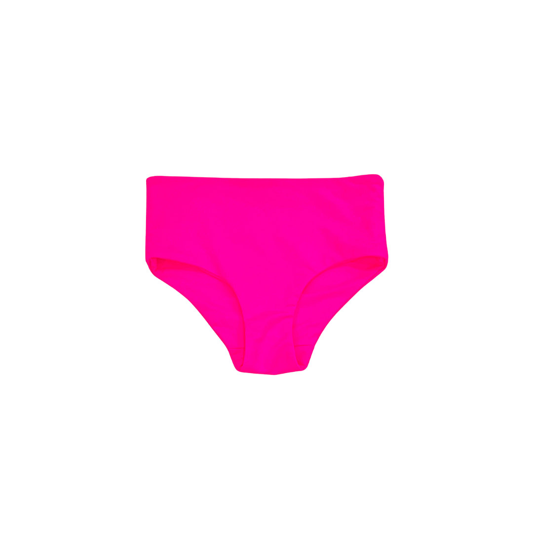 Girls Neon Pink Swim Bottoms